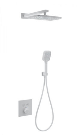 Душевая система с термостатом встраиваемая WONZON & WOGHAND, Белый матовый (WW-D2017-B-MW), артикул WW-D2017-B-MW