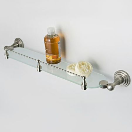 Стеклянная полка WasserKRAFT Ammer K-7044 Хром матовый