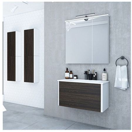 Зеркальный шкаф Акватон Брук 60 1A200502BC010 Белый, артикул 1A200502BC010