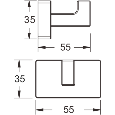 Крючок для ванной комнаты BELZ B90305-1, черный, артикул B90305-1