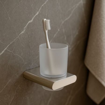 Стакан для ванной комнаты Knotlor SC101C, хром, артикул SC101C