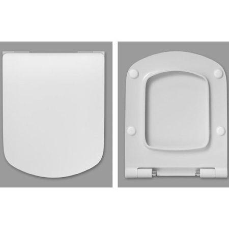 Сиденье для унитаза ROCA DAMA SENSO ZRU9302991 (микролифт, быстросъемное, тонкое, дюропласт, белый), шт, артикул ZRU9302991