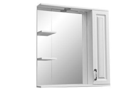 Зеркало-шкаф "Кармела 75/С", ольха белая