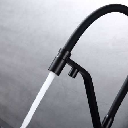 Смеситель для кухни с подключением фильтра Raglo R85.62.06, черный