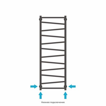 Полотенцесушитель водяной Сирокко 1200х400 (Матовый Белый), артикул 30-0253-1240
