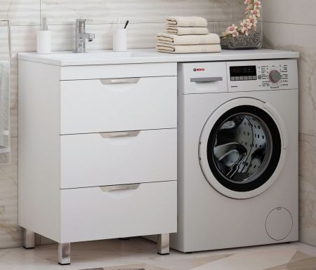 Тумба напольная "Алиот 120", 3 ящ., Мадлен 120