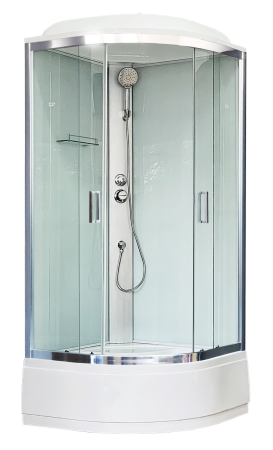 Душевая кабина Royal Bath RB 90CK5-WT-CH (белое/прозрачное)