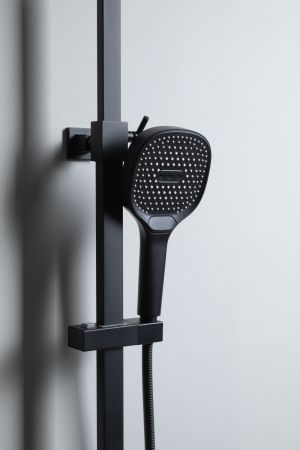 Душевая стойка Allen Brau Infinity 5.21030-31 черный матовый, артикул 5.21030-31