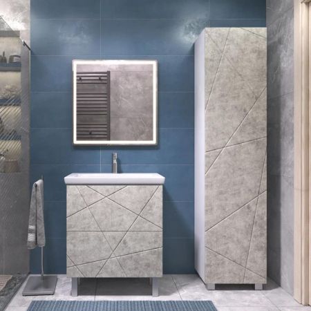 Тумба под раковину напольная VIGO Geometry 016 бетон, 70 см, артикул 016 бетон