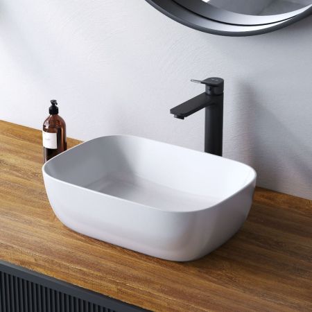 M8FWCC10450WG Func Раковина накладная, прямоугольник, 45 см, цвет белый глянец, артикул M8FWCC10450WG