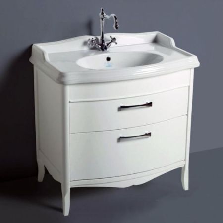 SIMAS Arcade 90, раковина 90*56, с 1 отв. под смеситель, цвет: белый, артикул AR864bi*1