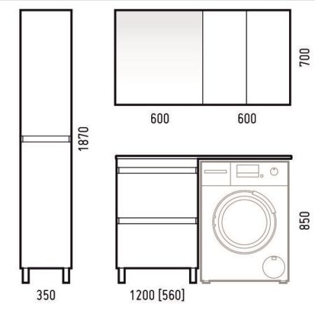Шкаф подвесной "Альтаир 60"