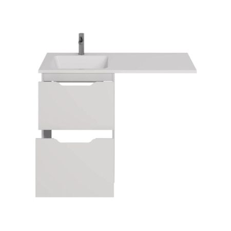 Тумба с раковиной напольная Dreja Bona 60 см, белый, артикул 99-0451-com