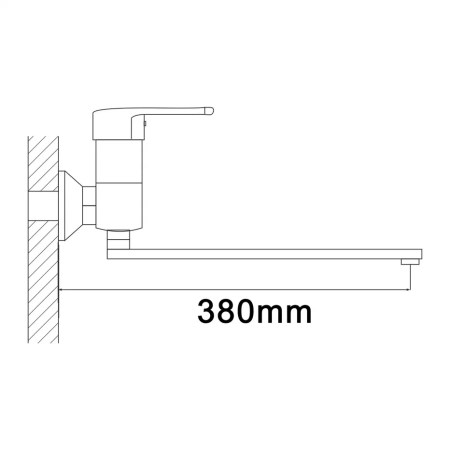 Смеситель для ванны Shevanik S5622, хром, артикул S5622