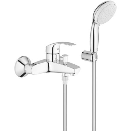 Смеситель для ванны с душем  GROHE EUROSMART 3330220A (хром, L-16,1), шт, артикул 3330220A
