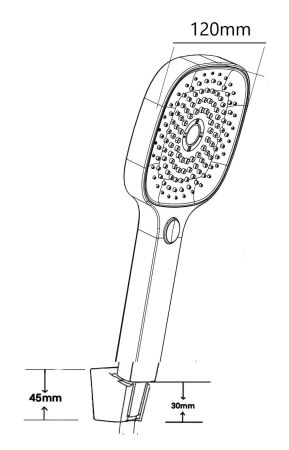 Набор 3 в 1 с  ручным душем, артикул: VS105 , VODA, артикул VS105