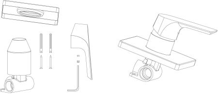 Смеситель для душа Aquanet Static AF330-50С (с внутренней частью), артикул AF330-50C