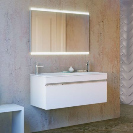 Зеркало Raval Hotte 100 с подсветкой Хром