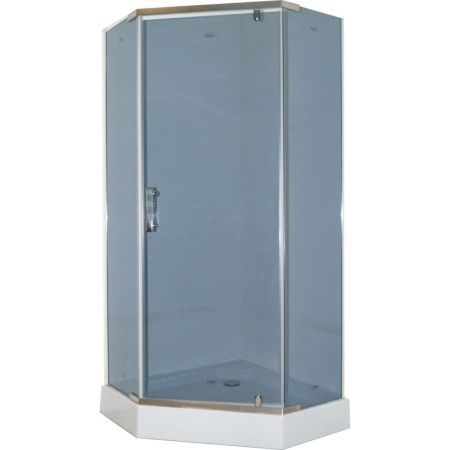 Душевой уголок Parly ZPE91 90х195 профиль Сатин стекло тонированное, артикул 7063