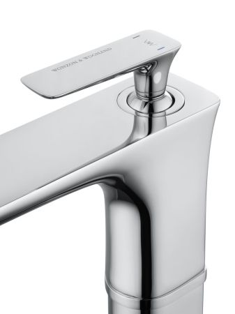 Смеситель для раковины высокий WONZON & WOGHAND SHARK, Хром (WW-48B1104-CR)