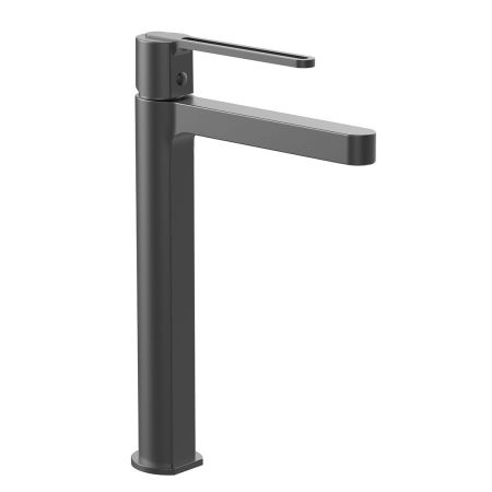 смесители для раковины Vincea Смеситель для раковины Rondo VBF-1R2GM однорычажный, вороненая сталь,, артикул VBF-1R2GM