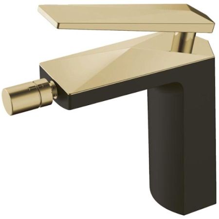 Смеситель для биде ЧЕРНЫЙ+ЗОЛОТО