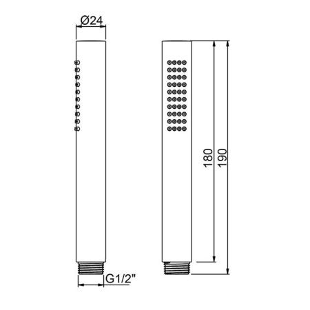 Almar EASYBRASS Ручной душ, латунь, хром Almar EASYBRASS Ручной душ, латунь, хром