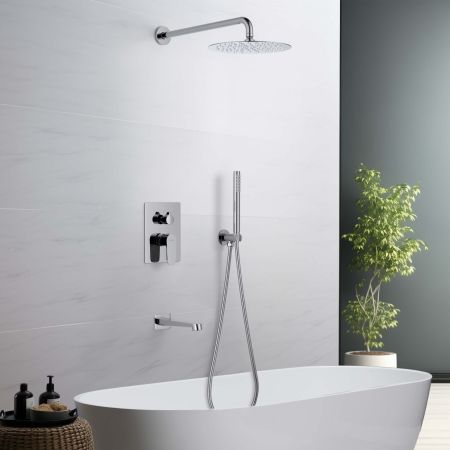 Set 4 в 1 душевой комплект AQUATEK AQ1273CR ОБЕРОН, артикул AQ1273CR