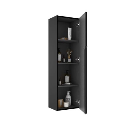 Visobath Eleven, пенал 34.5 см, дверь распашная, цвет пепельный матовый лак (Ceniza), артикул 85657/Ceniza