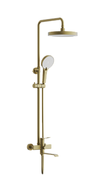 Душевая система BELZ B24812-5, брашированное золото