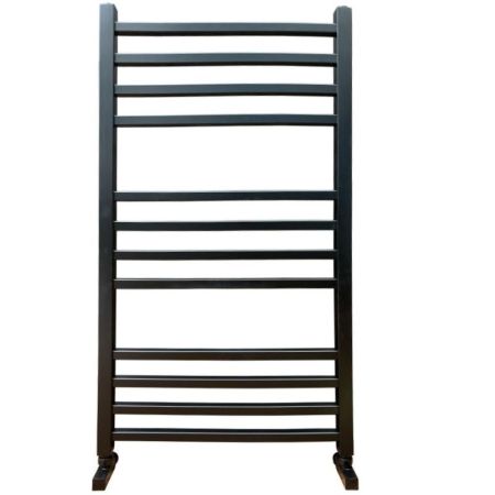 Водяной полотенцесушитель Ника Modern ЛМ 5 100x50 Черный Люкс 12 перекладин, артикул ЛМ-5 100/50 черный