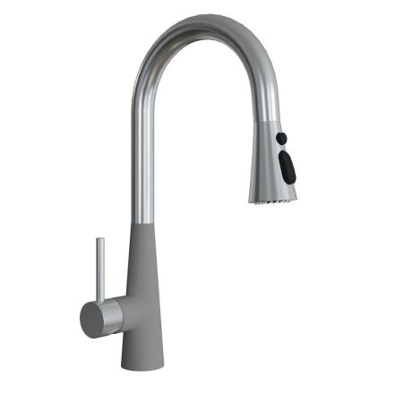 Смеситель для кухни с выдвижным изливом Florentina ВИТА 313.29Н.1223.305, грей, артикул 313.29Н.1223.305