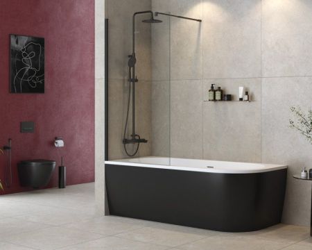 Шторка на ванну CEZARES LIBERTA-V-1, артикул LIBERTA-V-1-90/155-C-Cr