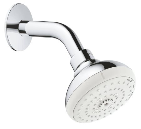 Верхний душ GROHE New Tempesta 100 III с душевым кронштейном, хром (26088001), артикул 26088001