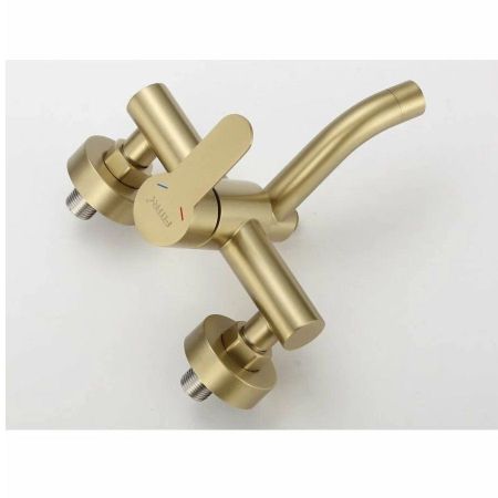 Смеситель для ванны Fmark FS8206C, матовое золото, артикул FS8206C