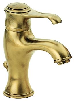 Emmevi Tiffany, однорычажный смеситель для раковины (излив 12 см), с донным клапаном, цвет бронза