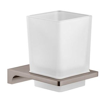 Стакан для ванной комнаты Rav Slezak NIL NLA0201MGL, серый металлик глянцевый