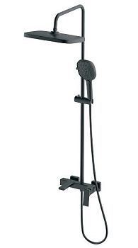 Душевая система HAIBA тропический душ, латунь, черный (HB24831-7)