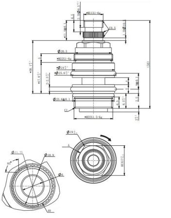 Кран-букса BELZ для переключения 2 режима (BF56), артикул BF56