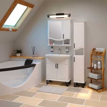 Шкаф пенал Runo Марсель 30 4620750028862 Белый, артикул 4620750028862