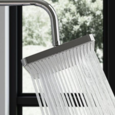 940050000 Merkur верхний душ, квадрат, хром, артикул 940050000