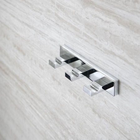 Крючок OLYM 3 шт, на планке, хром, Sapho, артикул 1321-63