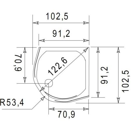 Душевой уголок Jacob Delafon Indigo 90x90 L E44R9009A-GA профиль Хром стекло прозрачное