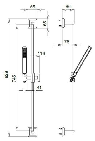 Душевой гарнитур CEZARES LEGEND-SD, артикул LEGEND-SD-01