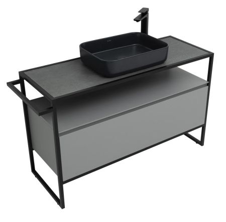 Тумба под раковину Allen Brau Priority 120 1.31004.PGM платина матовый, артикул 1.31004.PGM