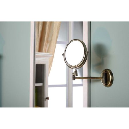 Настенное косметическое зеркало DIAMOND d150 мм, бронза, Sapho, артикул XP012