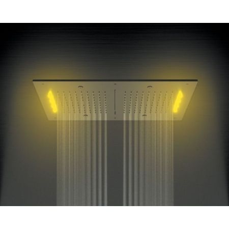 Daniel, встроенная лейка для душа (3х режимная) с 7 цветной светодиодной подсветкой, диаметр 400х700 мм, цвет хром, артикул A579RLE17040NC