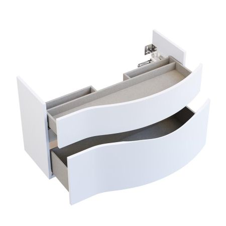 Тумба RIVA 100 см правая, белая матовая, артикул RV.100Rh\WHT.M