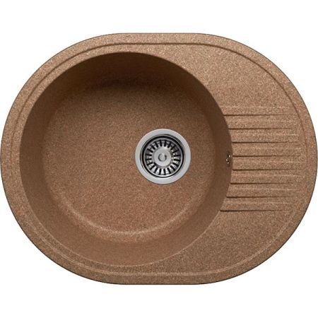 Кухонная мойка Polygran F-22 №307 58 Коричневая, артикул F-22 №307 (Тер-т)
