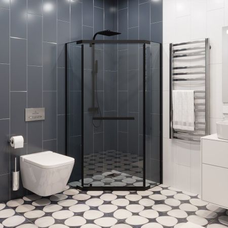 Ограждение CHIKA ZP91B душевое Cerutti SPA без поддона (90x90x195), артикул CHIKA ZP91B